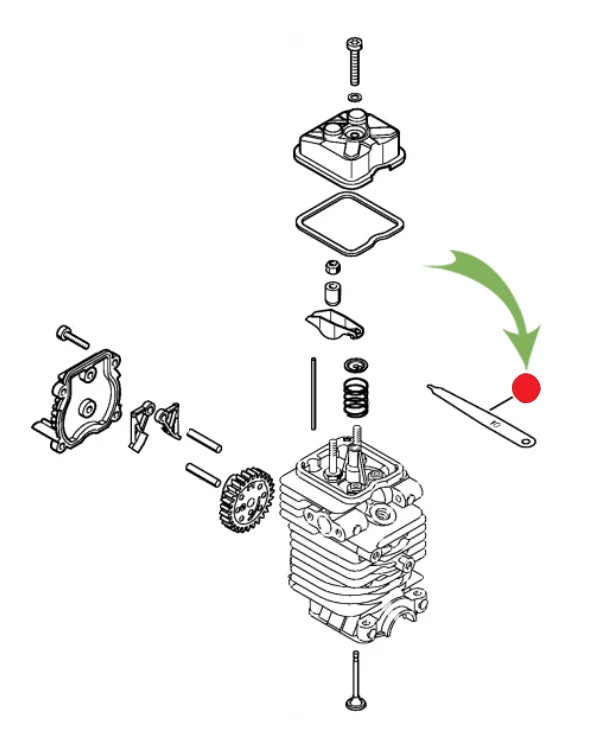 Установочный калибр для регулировки клапанов Stihl для FS 100/ 130. BR 500-700 №1