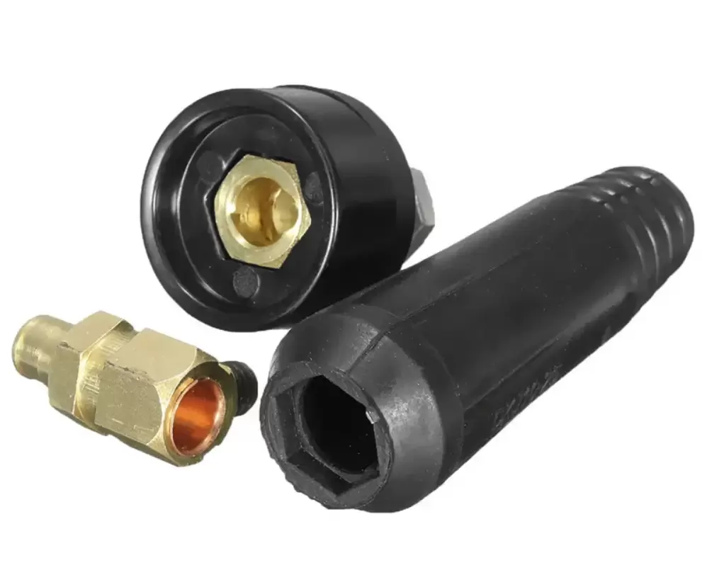 Раздел с товарами «Вилки и разъемы для сварочного кабеля» Фото раздела «Вилки и разъемы для сварочного кабеля»