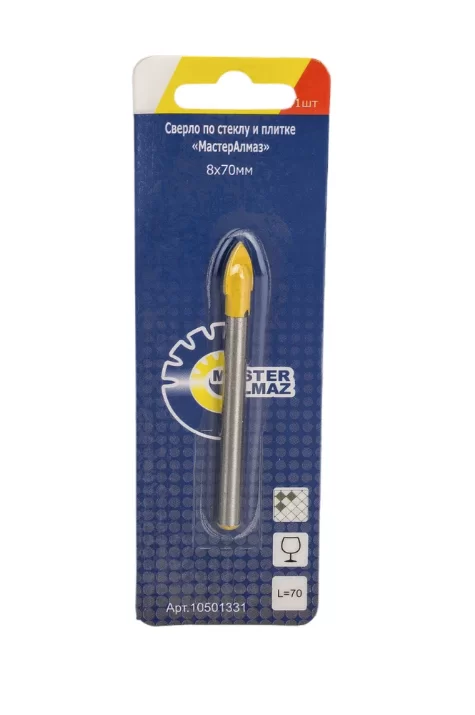 Сверло по стеклу и керамике МастерАлмаз 8 мм №1