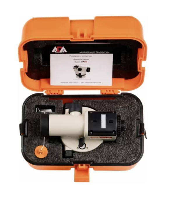 Нивелир оптический ADA Basis (нивелир, кейс, мелкий инструмент, нитяной отвес) №1