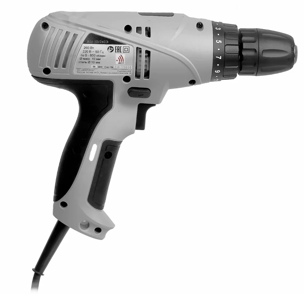 Дрель-шуруповерт Интерскол ДШ-10/260Э №2