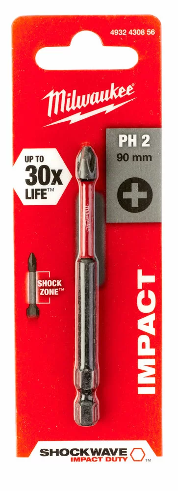Бита Milwaukee Shockwave PH2х90 мм №3