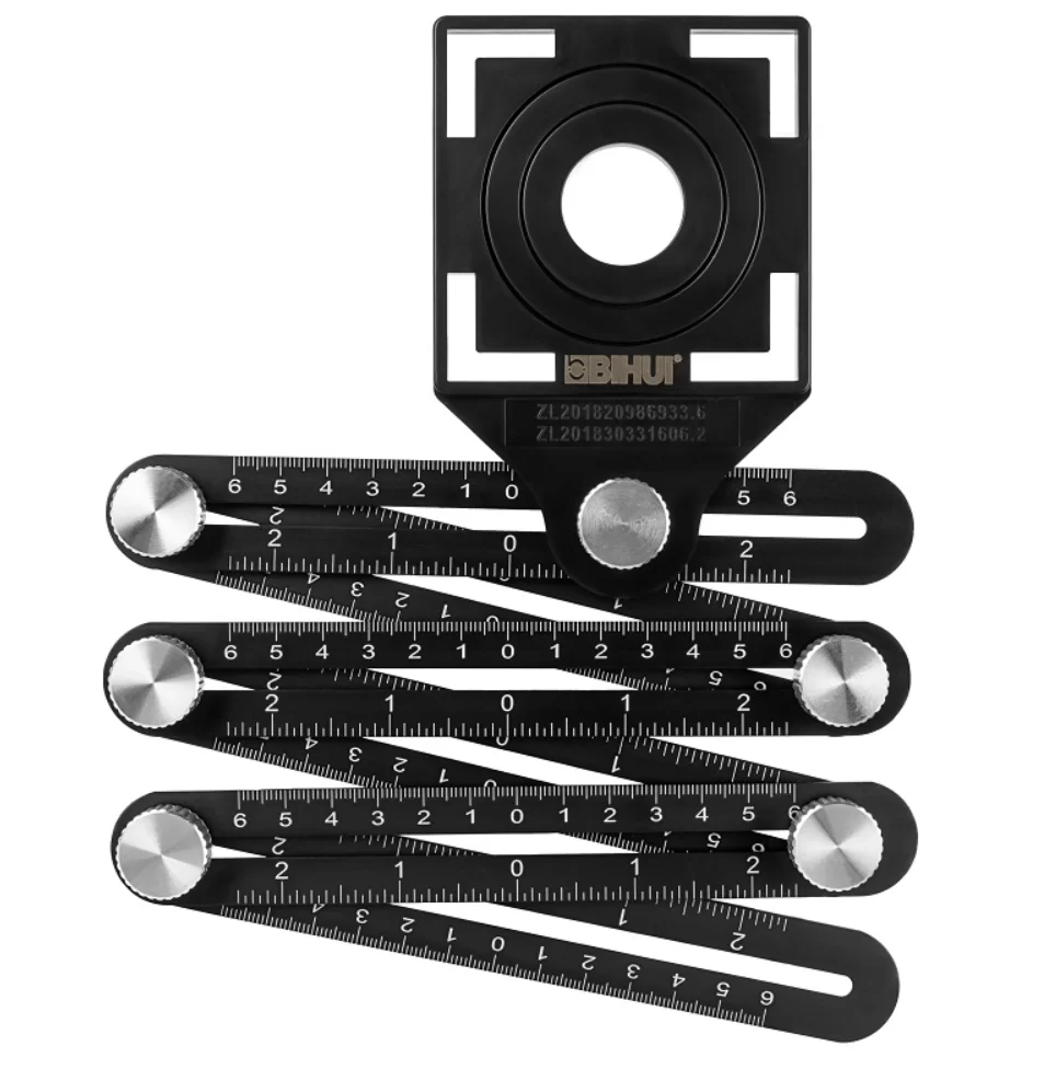 Шаблон-линейка DLT H3 для создания сложных форм и разметки отверстий №1