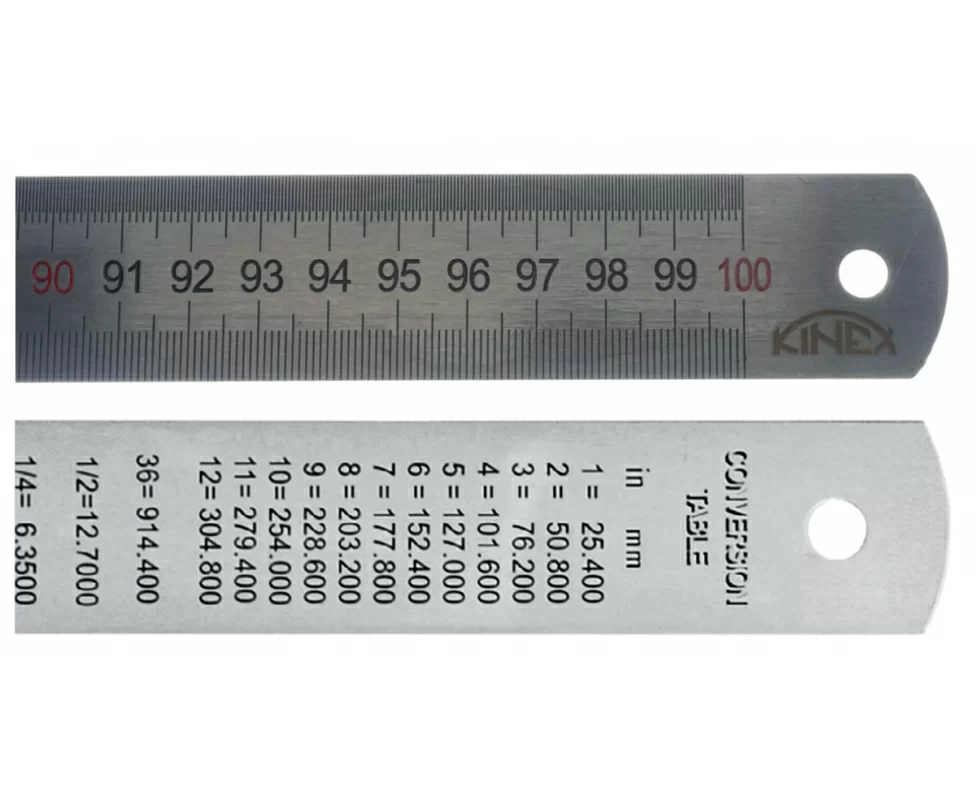 Линейка стальная Kinex 1000х30х1 мм – №1
