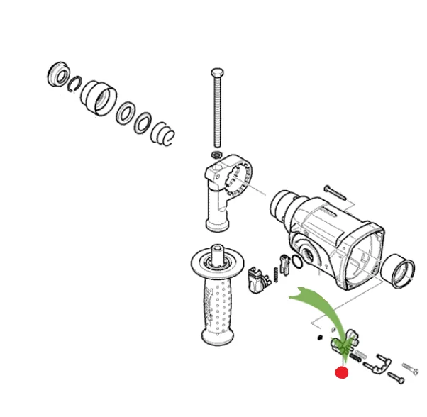 Втулка направляющая Makita для перфораторов HR2470/ HR2450/ HR2455 №1
