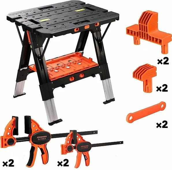 Верстак Pony Jorgensen 2-в-1, 4 струбцины, 4 упора №1
