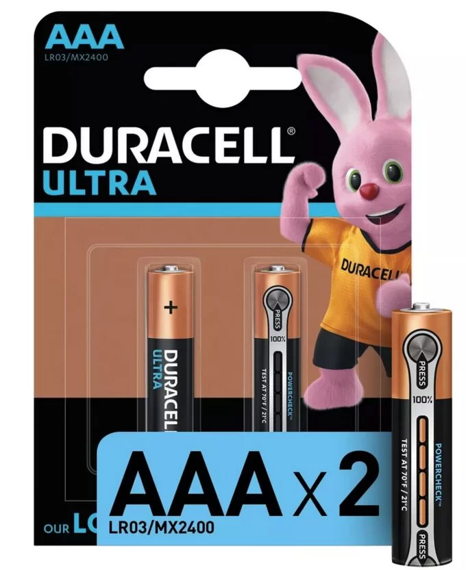 Батарейки Duracell Ultra Power AAA алкалиновые (2 шт) – №1