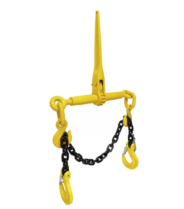 Стяжка цепная талреп Ocalift, цепь крюк-крюк, храповик для крепления груза с 2-мя крюками 5,7 т/5 м №2