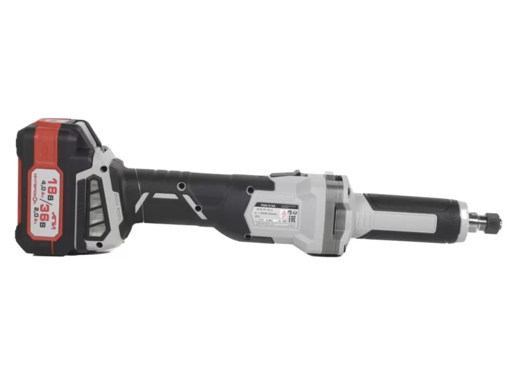 Аккумуляторная прямошлифовальная машина Интерскол ПШМ 8/36В АПИ в кейсе (2х2,0 Ач) №2