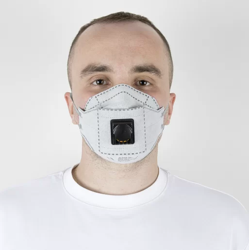 Респиратор трехпанельный угольный Jeta Micron Flex, FFP2 NR D, с клапаном №4