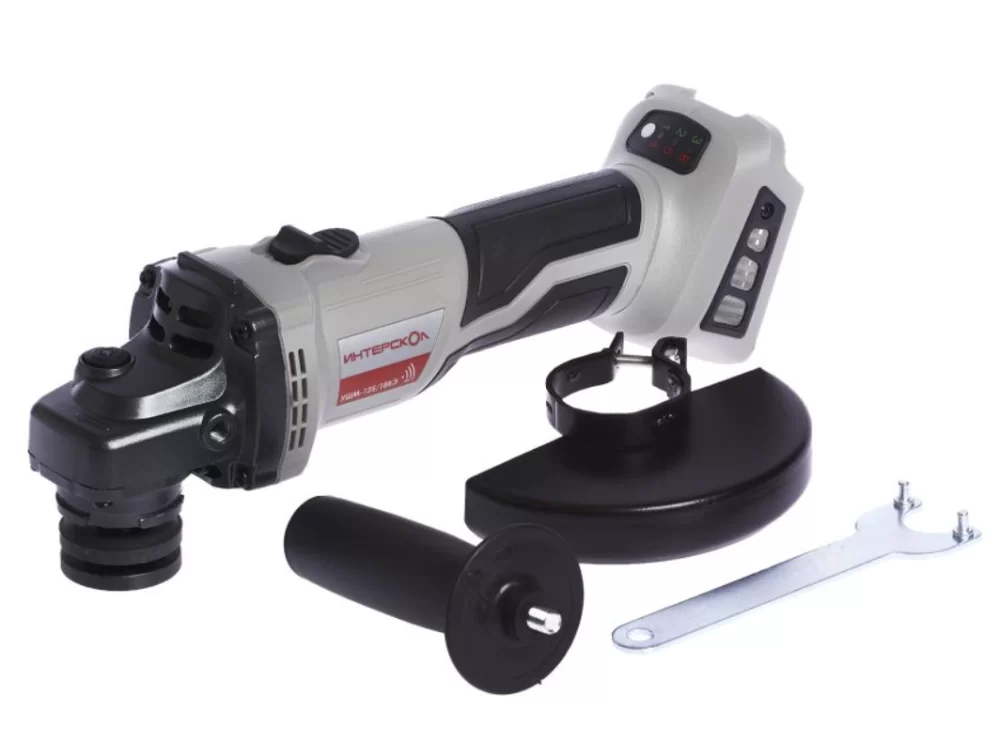 Аккумуляторная УШМ Интерскол 125/18ВЭ АПИ (без акк. и з/у) картон №2