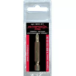 Товар «Бита Интерскол PZ3х50 мм » Фото товара «Бита Интерскол PZ3х50 мм »