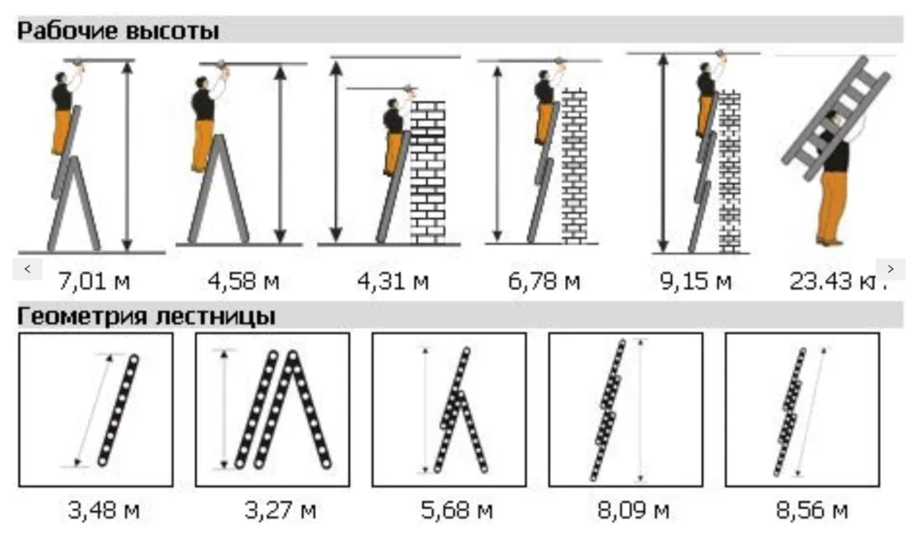 Лестница трехсекционная Эйфель Классик 3х12 №4