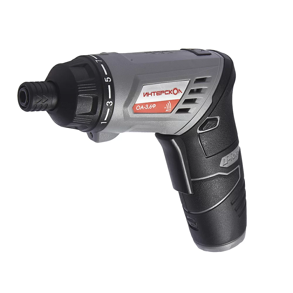 Аккумуляторная отвертка Интерскол ОА-3,6Ф Li-ion в кейсе №1