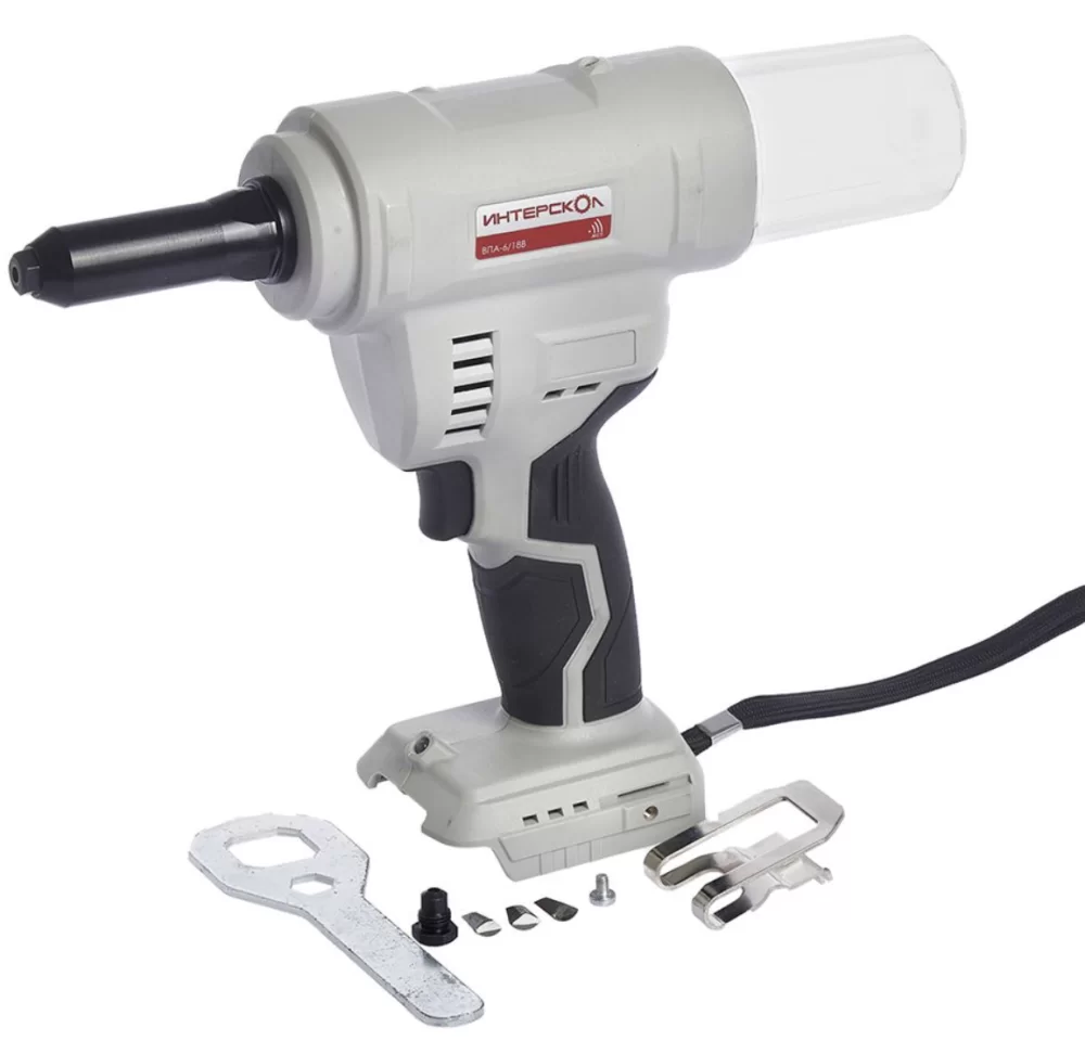 Аккумуляторный заклепочник Интерскол ВПА-6/18В Li-ion АПИ (без акк. и з/у) №3