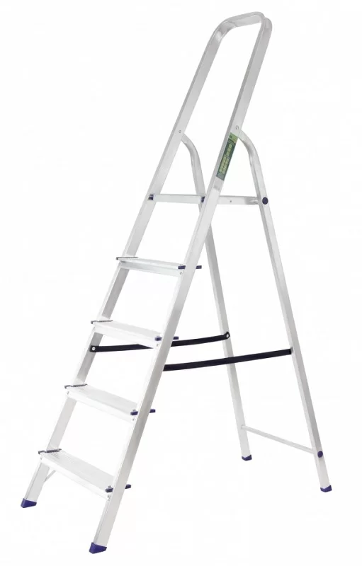 Стремянка алюминиевая Сибртех, 5 ступеней (97715) – №1