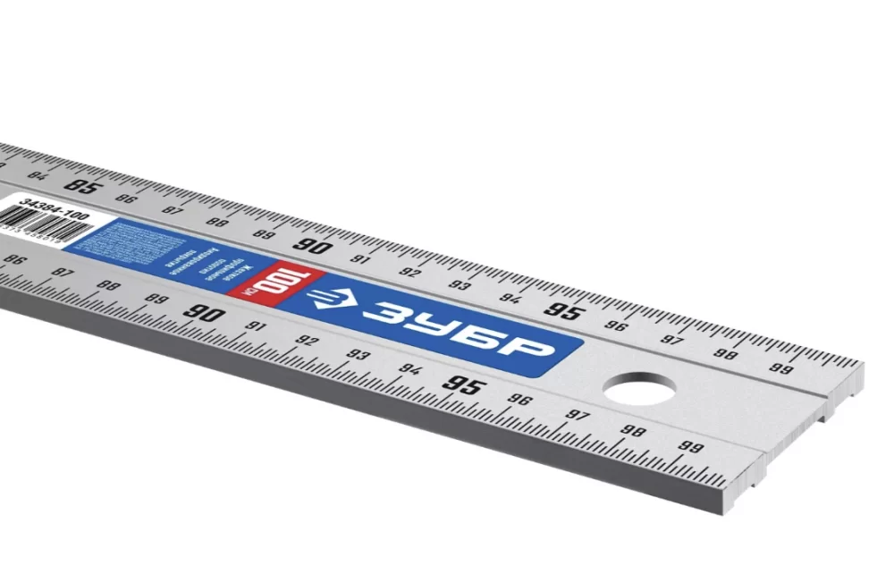 Линейка алюминиевая Зубр АПЛ 1 м (34384-100) усиленная №2
