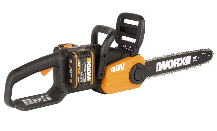 Аккумуляторная цепная пила Worx WG384E 40V 35 см (2х2,0 Ач) №1