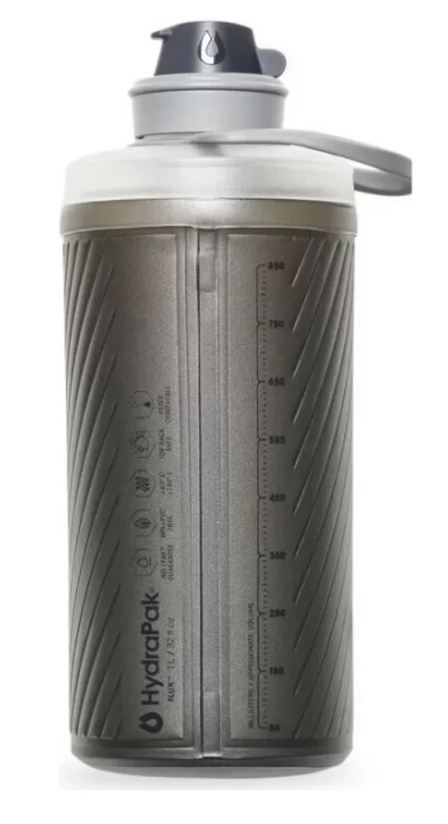 Бутылка мягкая для воды HydraPak Flux 1 л. серая №1