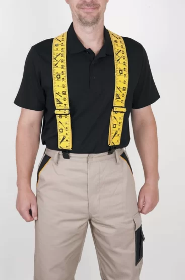 Подтяжки эластичные KWB 100х5 см желтые (908400) №2