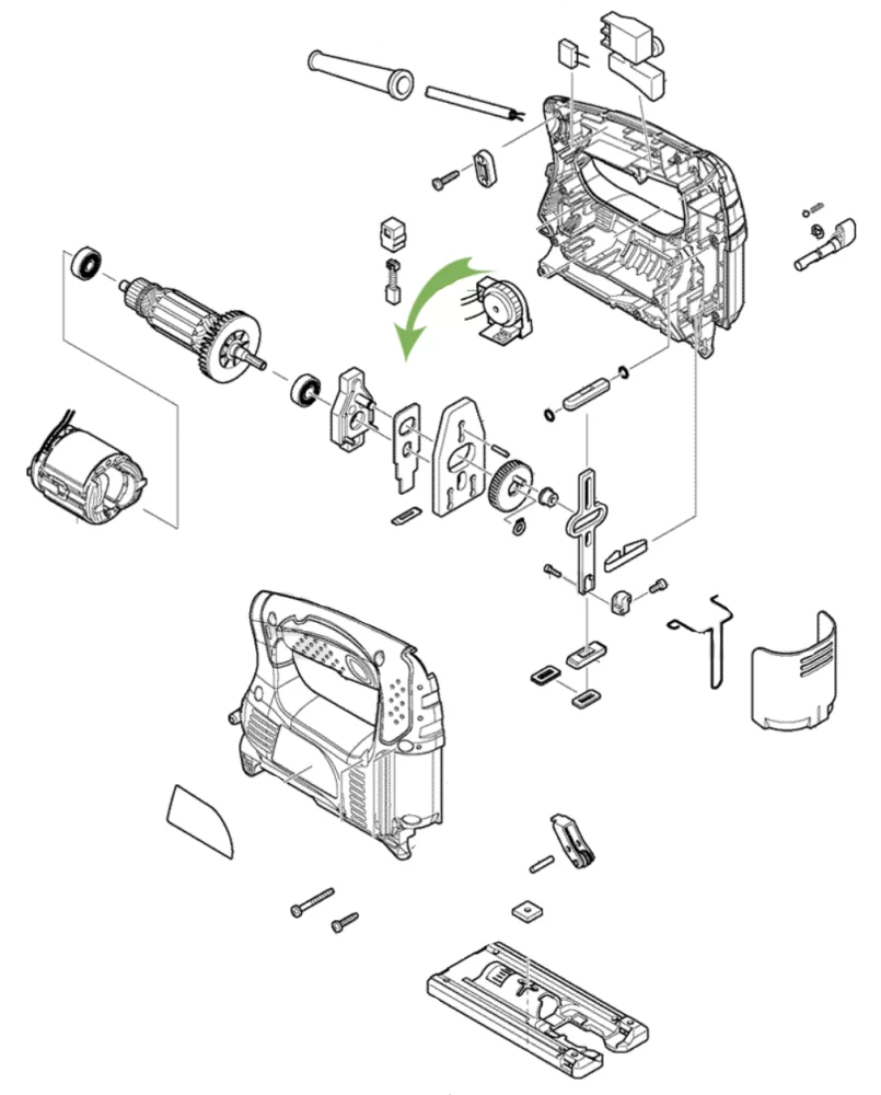 Пластина прижимная Makita для электролобзиков 4324/ 4328/ 4329 №1