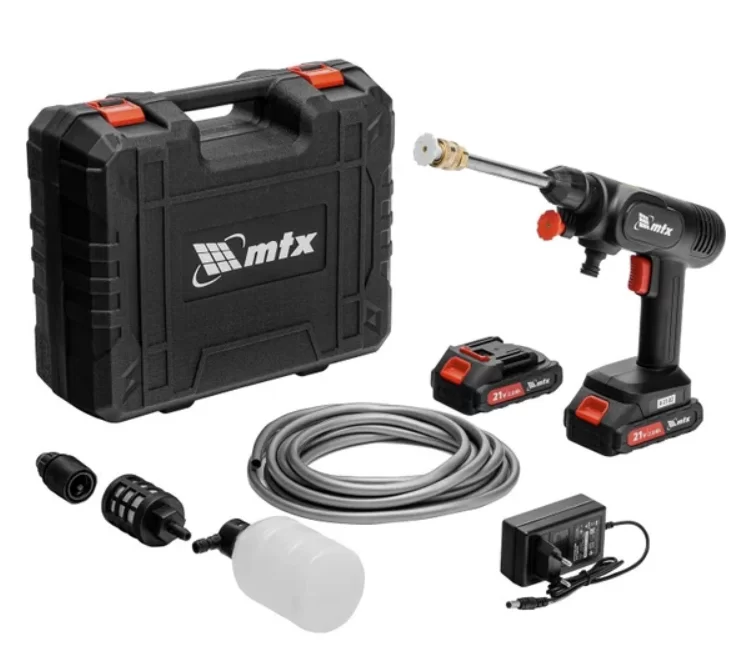 Аккумуляторная мойка высокого давления MTX А-21-02 (2х2,0 Ач) №3