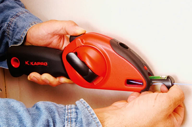 Шнур разметочный Kapro 30 м с подвесным уровнем (214) №1