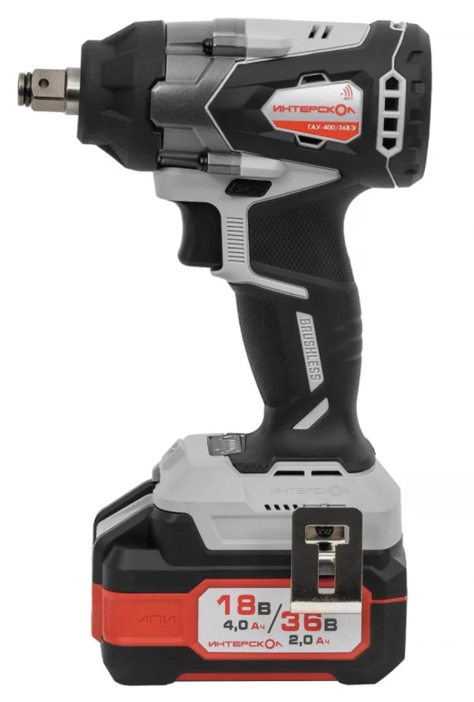 Аккумуляторный ударный гайковерт Интерскол ГАУ-250/36ВЭ (без акк. и з/у) картон №1