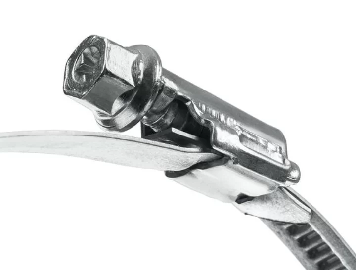 Стяжка-хомут червячный Зубр 12-22 мм оцинкованный №2