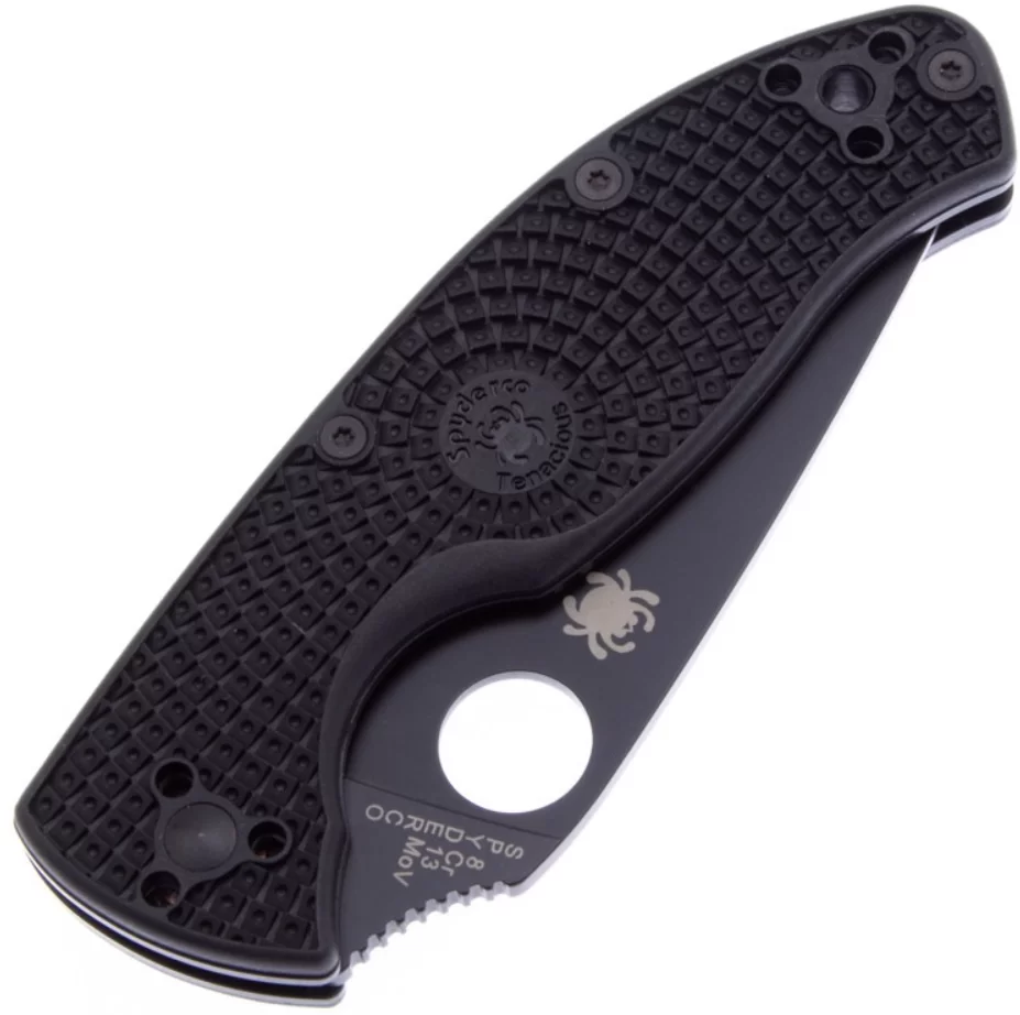 Нож Spyderco Tenacious LTW Black Serrated (122SBBK) №2