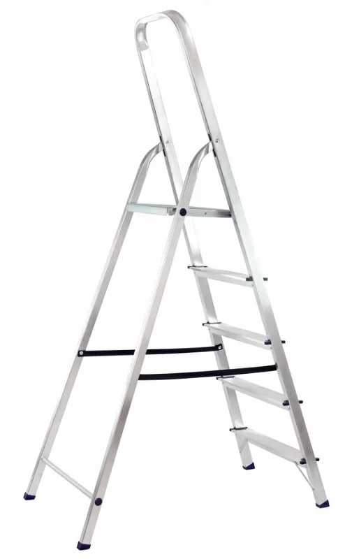 Стремянка алюминиевая Сибртех, 5 ступеней (97715) №1