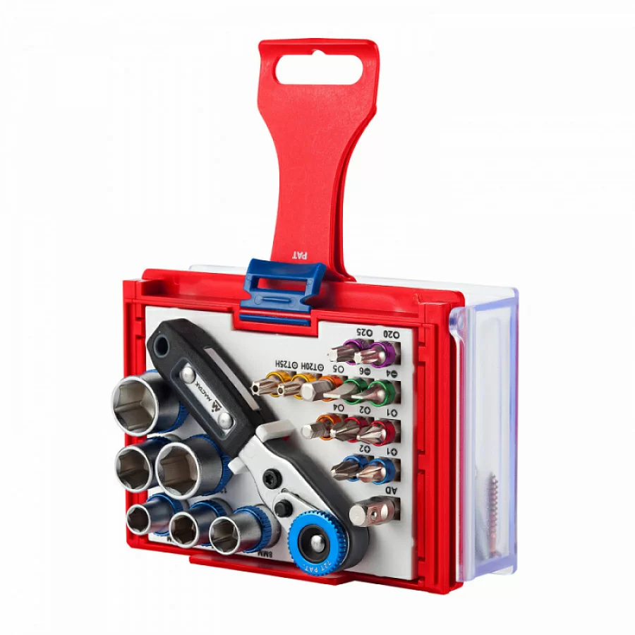 Набор бит и торцевых головок 1/4" Мастак (20 шт) №2