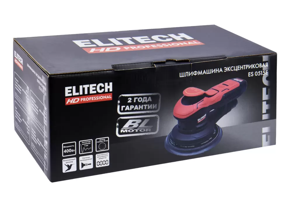 Эксцентриковая шлифовальная машина Elitech HD ES 0515E (E2213.053.01) №10