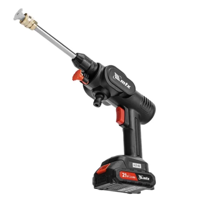 Аккумуляторная мойка высокого давления MTX А-21-02 (2х2,0 Ач) №1