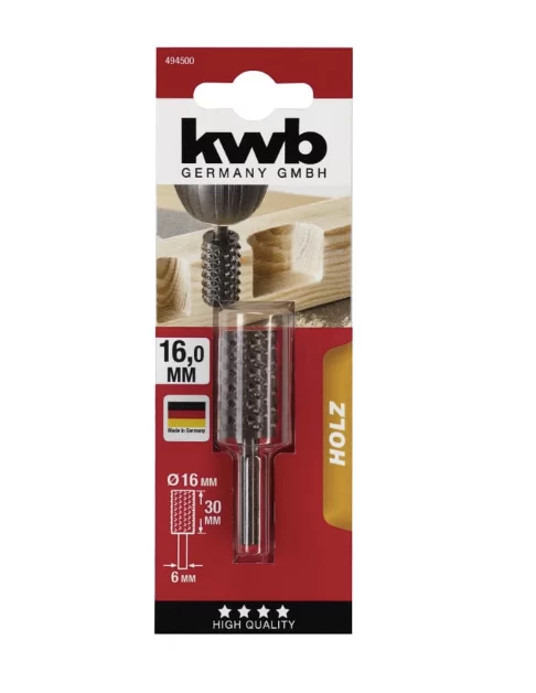 Бор-фреза по дереву KWB 16х30 мм с хвостовиком 6 мм №1