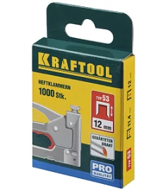 Фото товара «Скобы для степлера Kraftool 12 мм, тип 53 (A/10/JT21) 1000 шт (31670-12)»