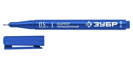 Товар «Маркер перманетный Зубр МП-50 0,5 мм, синий» Фото товара «Маркер перманетный Зубр МП-50 0,5 мм, синий»