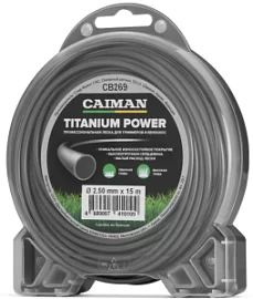 Фото товара «Леска для триммера Сaiman Titanium Power 2,5 мм/15 м круглая»