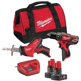 Фото товара «Набор инструментов Milwaukee M12 ВPP2В-402В (Li-Ion 4Ач)»