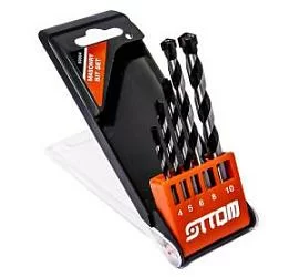 Товар «Набор сверл по бетону Ottom 4,0-10 мм (5 шт) » Фото товара «Набор сверл по бетону Ottom 4,0-10 мм (5 шт) »