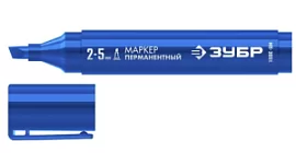 Товар «Маркер перманетный Зубр МП-300К 2-5 мм, синий клиновидный» Фото товара «Маркер перманетный Зубр МП-300К 2-5 мм, синий клиновидный»