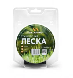 Фото товара «Леска для триммера Villartec 2,4 мм/15 м квадрат»