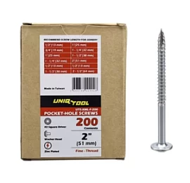 Товар «Саморезы оцинкованные Uniqtool Maxi-Loc 2", 50 мм (200 шт)» Фото товара «Саморезы оцинкованные Uniqtool Maxi-Loc 2", 50 мм (200 шт)»