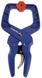 Товар «Зажим пружинный WORKPRO 38 мм с храповым механизмом (WP232013)» Фото товара «Зажим пружинный WORKPRO 38 мм с храповым механизмом (WP232013)»