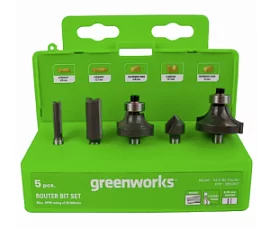 Фото товара «Набор фрез Greenworks 6,35 мм (5 шт) »