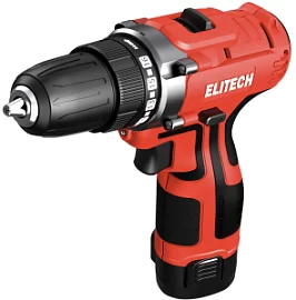 Товар «Аккумуляторная дрель Elitech ДА 12Л2 (2х2,0 Ач) (E2201.043.01)» Фото товара «Аккумуляторная дрель Elitech ДА 12Л2 (2х2,0 Ач) (E2201.043.01)»