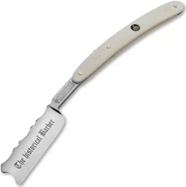 Товар «Бритва опасная Boker Boker The Historical Barber 6/8" с рукоятью из белого элфорина (140224) » Фото товара «Бритва опасная Boker Boker The Historical Barber 6/8" с рукоятью из белого элфорина (140224) »