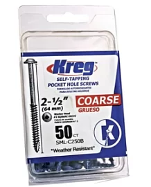 Товар «Шурупы с крупным шагом Kreg Blue Kote 2-1/2" 63 мм (50 шт)» Фото товара «Шурупы с крупным шагом Kreg Blue Kote 2-1/2" 63 мм (50 шт)»