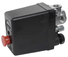 Фото товара «Реле для компрессора Max-Pro 220В с 4 выходами 1/4" и регулятором давления »