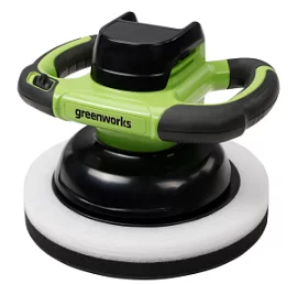 Товар «Аккумуляторная полировальная машина Greenworks G24BU10 24В » Фото товара «Аккумуляторная полировальная машина Greenworks G24BU10 24В »